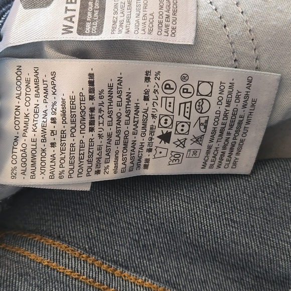 Levi's 711 Skinny Women's Dark Blue Skinny Jeans Distressed Grunge - Picture 4 of 9